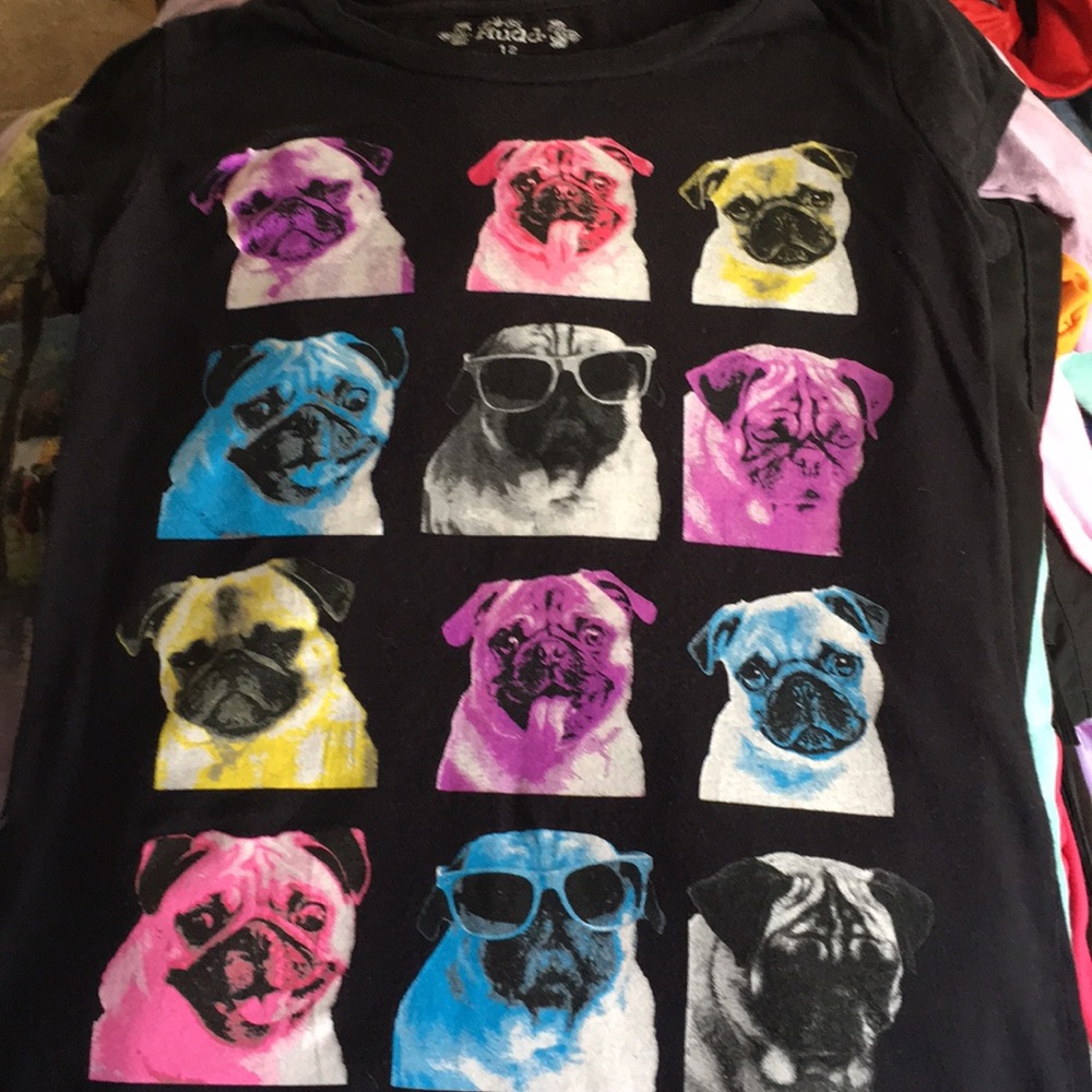 ❤️ Pug shirt child 12